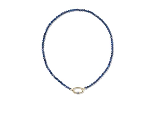 Kendra Scott, Women's, Emery Beaded Strand Necklace - color: Gold Dark Blue Qrtz