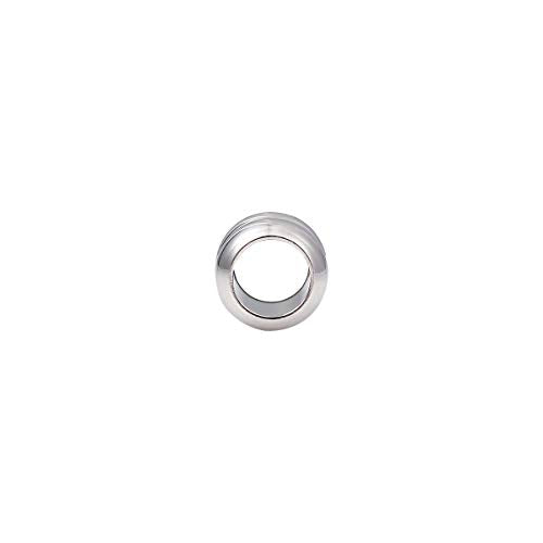 BEADIA Stainless Steel Spacer Beads 8x9mm Double Threaded Loose Charm Caps Beads for DIY Jewelry Making 10pcs with 6mm Hole - color: 8x9mm 6mm