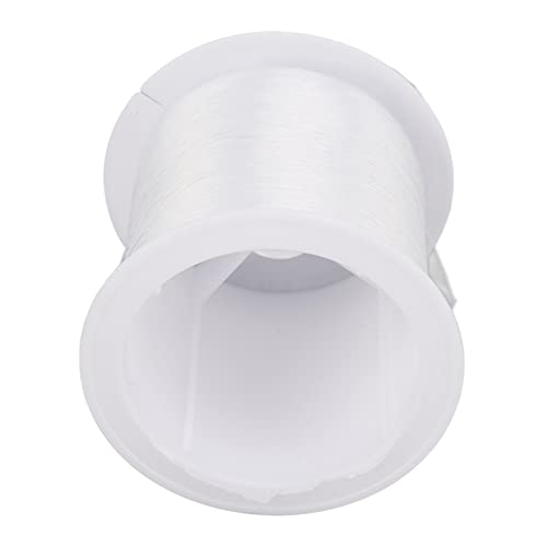 Pssopp 142 Yards Clear Nylon String, Wide Application Nylon Cord 0.2mm Crystal String Bead Cord for Craft Jewelry Making Necklace Bracelet