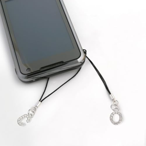 uxcell Rhinestone Letter Charm, Letter Alphabet Dangle Charm Pendant for DIY Bracelets Necklace Jewelry Making