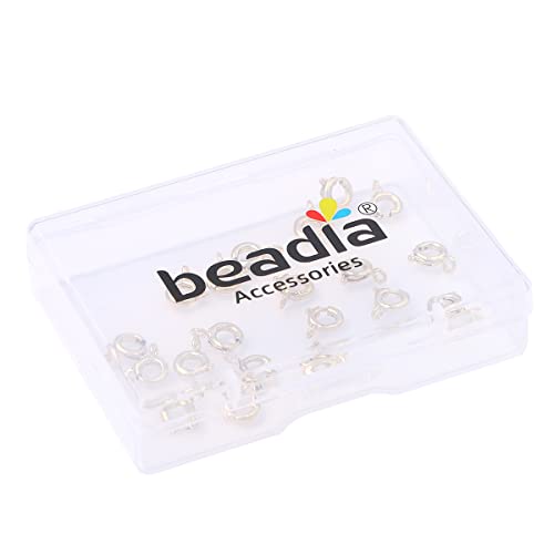 BEADIA 14K Gold Plated Spring Clasps Non Tarnish 6mm 20pcs for Jewelry Making Findings - color: Spring Clasps 14K Gold, size: 6mm