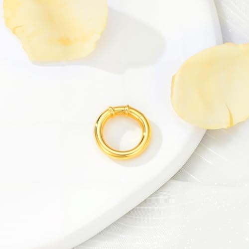 14K Yellow Gold Jewelry Clasp Necklace Extender Clasp Bracelet Extension Connector for DIY Necklace Bracelet Anklet Jewelry Making, 14K Gold Clasp for DIY Jewelry Making (Style 1) - style: Style 1