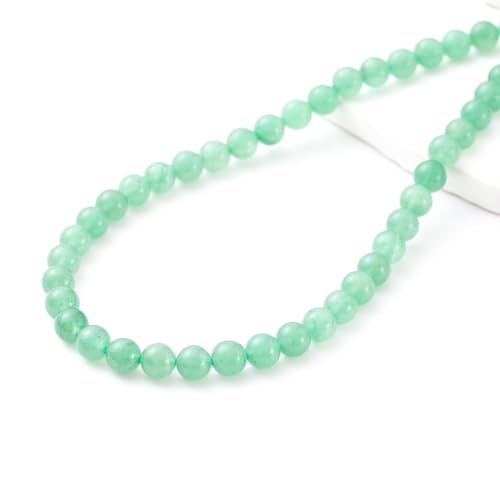 6mm 60pcs DIY Natural Green Aventurine Stone Beads Round Healing Crystal Gemstone Loose Beads for Jewelry Making Handmade Bracelet Necklace - color: Green Aventurine, size: 6mm