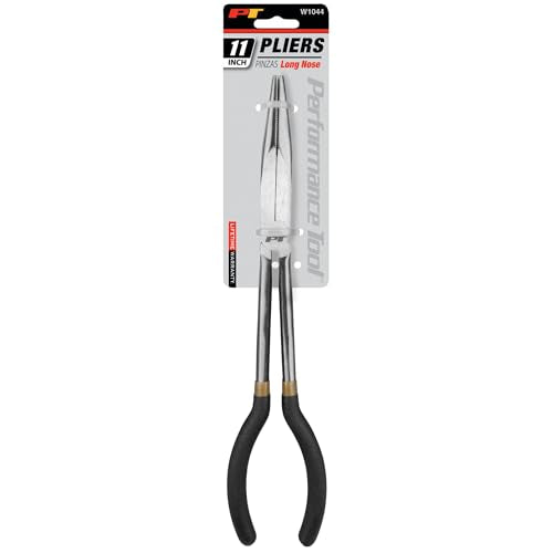 Performance Tool W1044 11-Inch Long Reach Long Nose Pliers Black - style: 11" Straight Long Handle Pliers