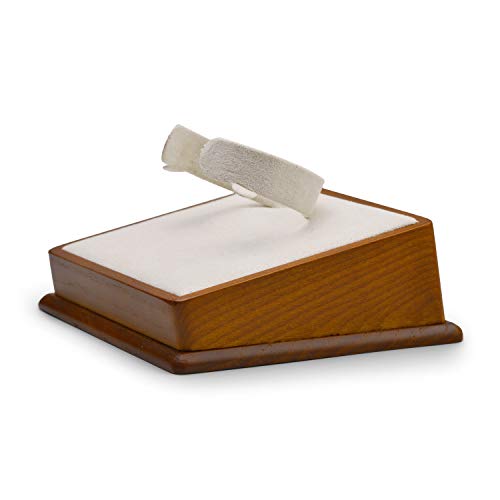 Oirlv Solid Wood Jewelry Display Stand Square Ring Earrings Bracelet Jewelry Holder (Creamy-white Bracelet Holder) - color: Creamy-white Bracelet Holder