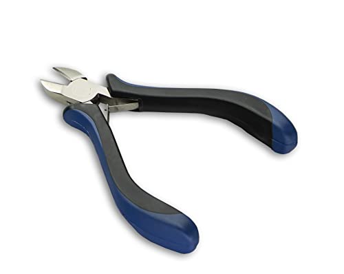 HURON Precision Diagonal Cutter Pliers, Springloaded, Diagonal (1/3/10/25/100 pc) (1pc) - style: Diagonal