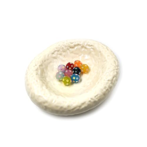 30PCS Bubble Resin Beads, 0.63 Inch Resin Rhinestone Clay Beads, Jelly Color Glitter Loose Spacer Beads for Jewelry Making Bracelets Necklaces Earrings Keychains Pendant & DIY Crafts Supplies - color: Jelly Color Sunflower