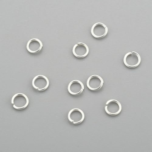 HDSupplies 100 Pieces - 304 Silver Tone Stainless Steel Jump Rings - 3mm - 24 Gauge (0.5mm Thickness) - color: Silver Tone Stainless Steel, size: 3mm / 0.5mm Thick / 24 Gauge