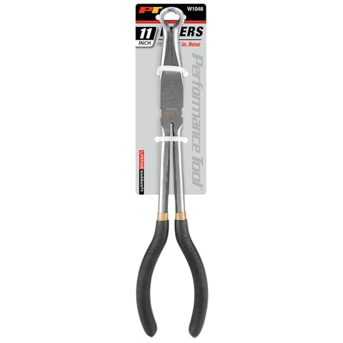 Performance Tool W1048 11-Inch x 1/2-Inch Diameter Hose Pliers for Easy Removal and Installation of Automotive Hoses and Fittings - style: 11" x 1/2" Diameter Hose Pliers