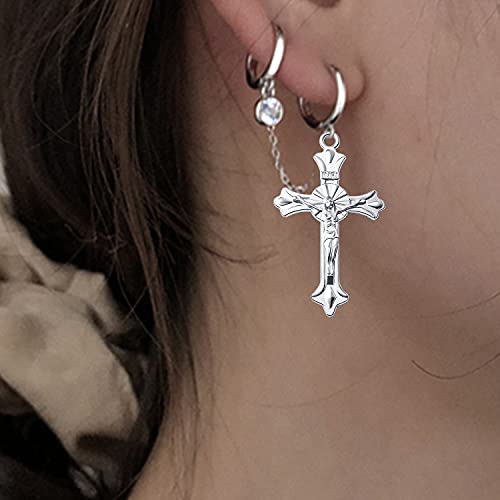 BronaGrand 50pcs Alloy Cross Charms Pendants Jewelry Rosary Cross Charms for DIY Bracelet Necklace Jewelry Making Findings,37×22mm - color: Gold/Antique Silver