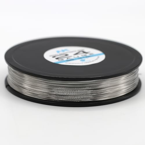 NK Jewelry Making Wire Stainless Steel 316L Soft Annealed AWG 22 24 26 27 28 29 30 32 34 36 38 40 Gauge (SS316L 24Ga 250Feet, 1) - size: SS316L 24Ga 250Feet