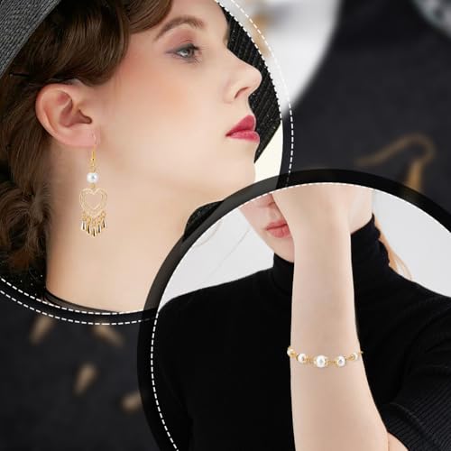 Beebeecraft 1 Box 80Pcs Teardrop Charms Dangle End Beads Extender Chain Drop Water Charms for Jewelry Making Findings - color: Gold and Silver, size: 6x3mm