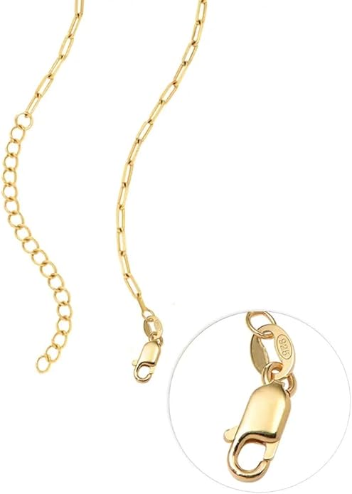 MyNameNecklace Personalized The Balance Charm Necklace with Custom Engraved Beads - Cable/Link Chain - Dainty Gift for Mom, Her - Jewelry for Christmas