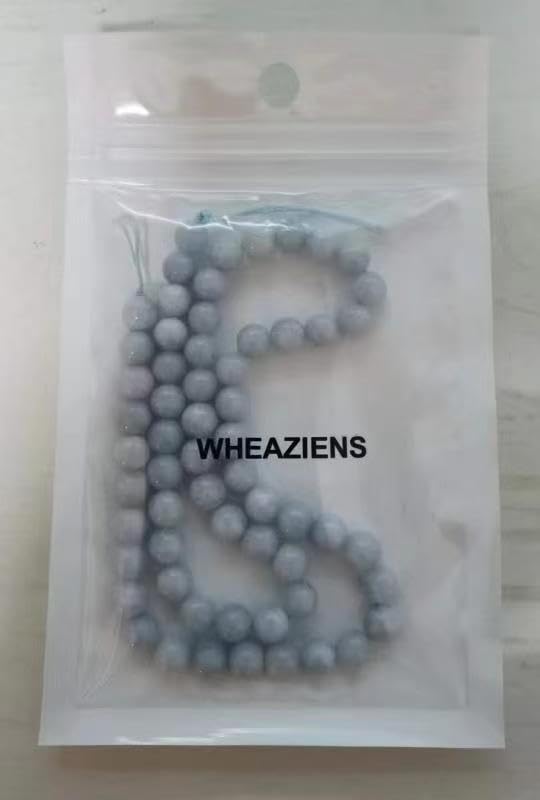 45pcs 8mm Aquamarine Beads Natural Gemstone Beads Round Loose Beads for Jewelry Making - color: Aquamarine, size: 8mm