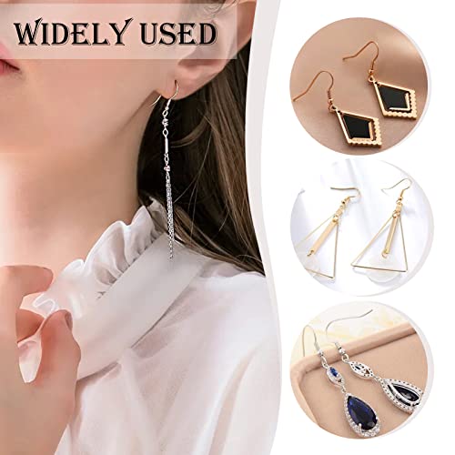 TOAOB 150pcs 5 Colors Earring Hooks Kit Hypoallergenic Ear Wires and 1000pcs Jump Rings 200pcs Earring Backs for Earrings Making Jewelry Making Findings - color: Gold/Silver/Gray/K gold/Platinum