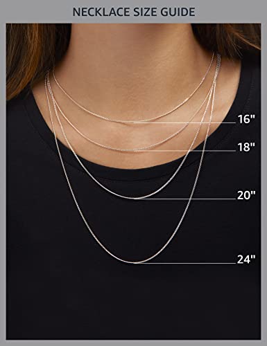 Amazon Essentials 14K Gold Plated Paperclip Chain Necklace - color: Silver, size: 20"