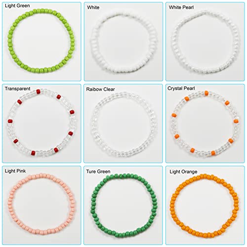 Bala&Fillic Golden Color 4mm Seed Beads About 1200pcs/100Grams in Bag, 6/0 Glass Craft Beads for Making Bracelet and Necklace (Golden) - color: Golden -4mm