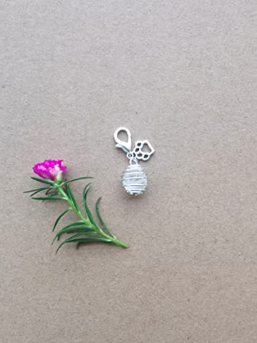 crystal pet collar charms,cat collar charms, dog collar charms - color: Clear Quartz