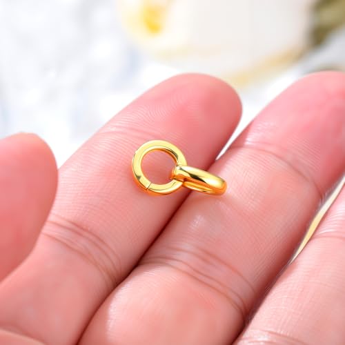 14K Yellow Gold Jewelry Clasp Necklace Extender Clasp Bracelet Extension Connector for DIY Necklace Bracelet Anklet Jewelry Making, 14K Gold Clasp for DIY Jewelry Making (Style 4) - style: Style 4