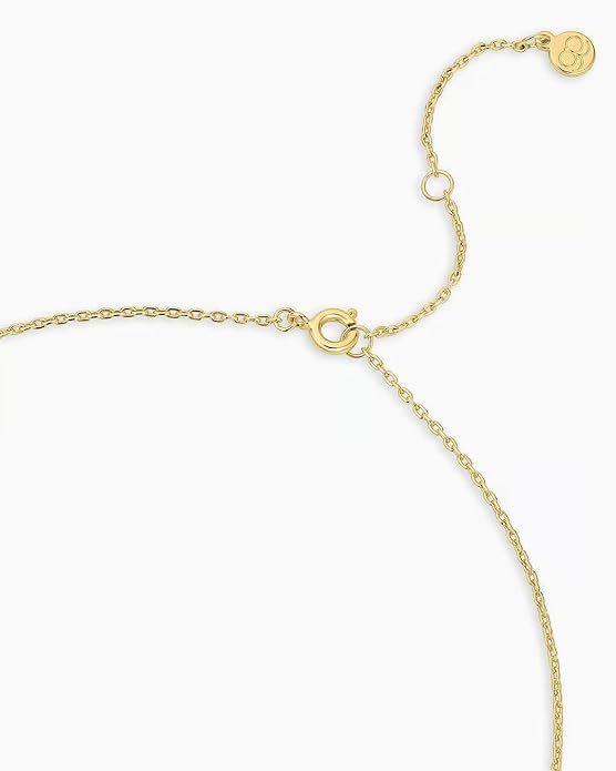 gorjana - Infinity Knot Necklace 16"-18" - 18k Gold Plated Brass - Unique Knot Design - Secure Spring Closure - Adjustable Versatile Length - Gifting Necklace to Loved One