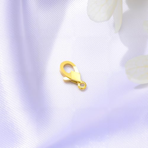 14K Yellow Gold Jewelry Clasp Necklace Extender Clasp Bracelet Extension Connector for DIY Necklace Bracelet Anklet Jewelry Making, 14K Gold Clasp for DIY Jewelry Making (Style 8) - style: Style 8