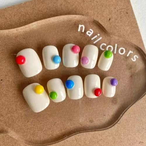 1000Pcs Resin Macaron Beads, 2-3.5mm 3D Round Bubble Balls Summer Macaron Candy Sweet Colors Nail Ball Beads with Tweezers and Dual-end Brush (20-K1-colorful-beads) - color: 20-K1-colorful-beads