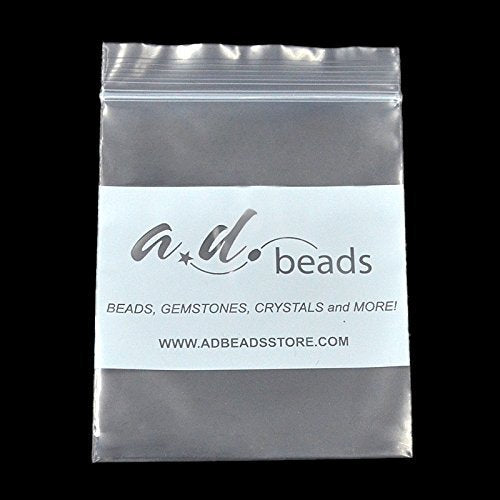 AD Beads Natural Gemstone 8mm Round Loose Beads Big Hole 2.5mm Sized 40pcs (Blue Turquoise) - color: Blue Turquoise