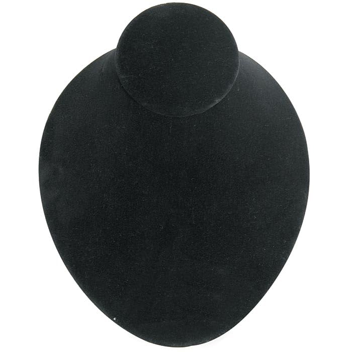 2 Black Velvet Low Profile Jewelry Necklace/Chain/Choker Display Stand ~ Sold in Packs of 2