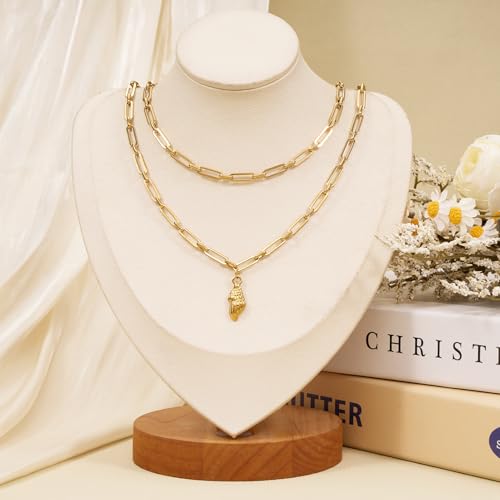 SMYHTGLIF 4 Meters Paperclip Chain Bulk for Jewelry Making Gold Stainless Steel Chain Roll Handmade Jewelry Making Supplies - color: Paperclip Gold