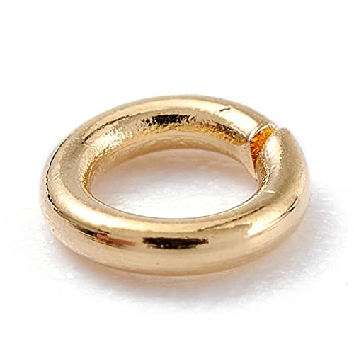 HDSupplies 100 Pieces - 304 Gold Tone Stainless Steel Jump Rings - 8mm - 20 Gauge (0.8mm Thickness) - color: Gold Tone Stainless Steel, size: 8mm / 0.8mm Thick / 20 Gauge