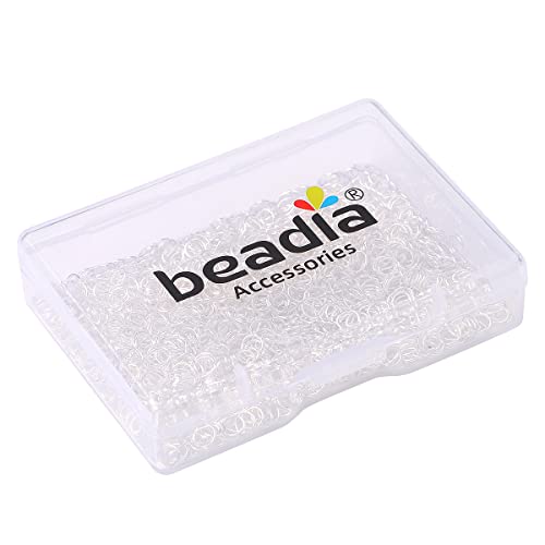 BEADIA Silver Plated Jump Rings Non Tarnish 4mm 900pcs for Jewelry Making Findings - color: Silver, size: 0.5x4mm