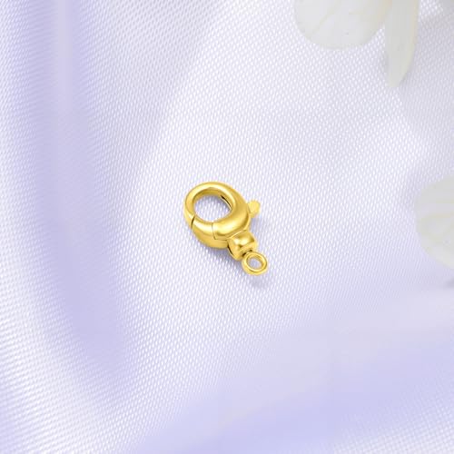 14K Yellow Gold Jewelry Clasp Necklace Extender Clasp Bracelet Extension Connector for DIY Necklace Bracelet Anklet Jewelry Making, 14K Gold Clasp for DIY Jewelry Making (Style 13) - style: Style 13