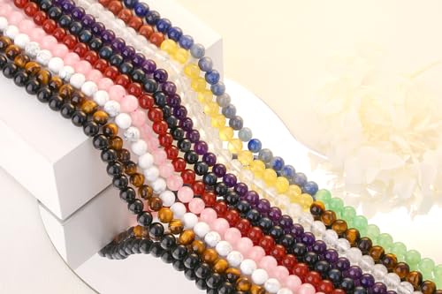 QINJIEJIE 100PCS Malachite Beads 8mm Natural Stone Beads Round Loose Gemstone Bead for Bracelet Beading Crystal Jewelry Making DIY Necklace Earrings 0.32" - color: Malachite, size: 100PCS