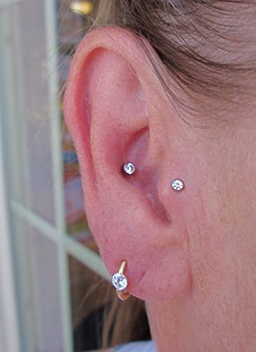 QWALIT Piercing Taper Threadless Insertion Tool - Titanium Labret Pin 16g, 18g, 20g - color: A2 - Titanium 2 Style 18g