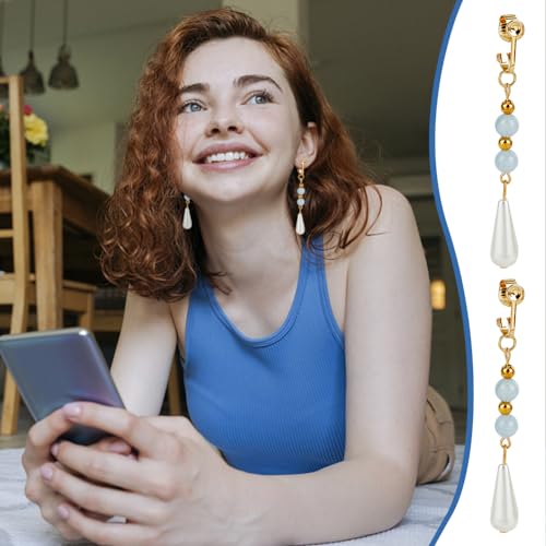 UNICRAFTALE 60Pcs 2 Colors 304 Stainless Steel Clip-on Earring Findings Golden Earring Clip Backs Clip-on Earring Converter Components Non-Pierced Ears for Non Piercing Earrings Jewelry Making - color: Stainless Steel Color and Golden