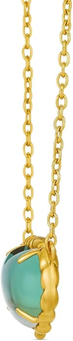 LE VIAN 3.40 Carat Aquaprase Heart Pendant Necklace for Women | Rose or Yellow Gold Plated 925 Sterling Silver Pendant for Her I Delicate Elegant Design I 18 Inch Chain Necklace with Lobster Claw