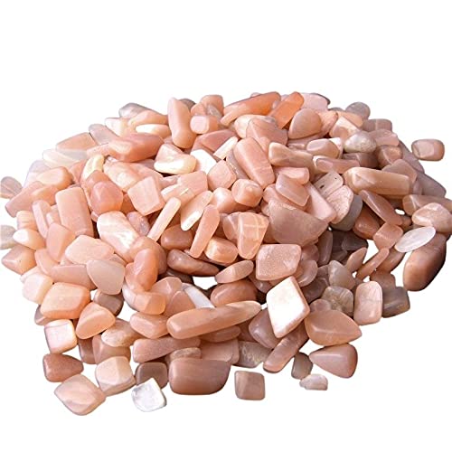 Natural 500pcs Sun Stone No Hole Undrilled Irregular Chip Gemstone Beads Rock Gravel Crystal Tumble Minerals Gravel Specimen Energy Decorative Stone Fish Tank - color: Sun Stone