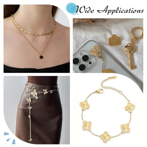 2000Pcs Gold Open Jump Rings, 3mm 18K Gold Plated Jump Rings Stainless Steel Bulk Small Connecting Jewelry Connectors for Jewelry Making Supplies Bracelet Earrings Repair - color: Gold