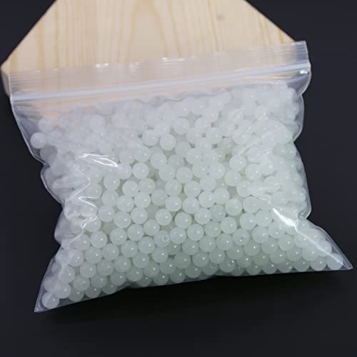 600PCS 8mm White Glass Round Beads Bulk-Imitative Jade Beads-Bracelet Loose Beads for Jewelry Making Earring, Necklaces, and DIY Crafts - size: 8mm White