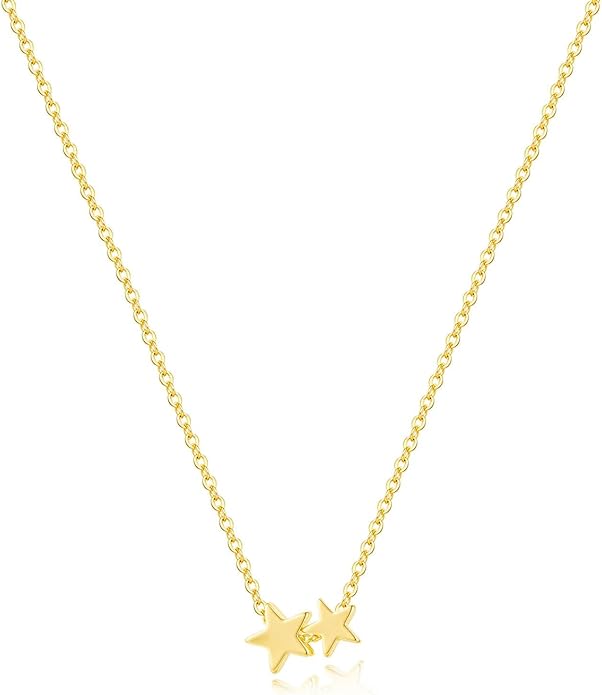 14K Gold Plated Dainty Pendant Butterfly Bead Boot Bee Baseball Flower Compass Airplane Heart Hummingbird Tree Necklace Simple Jewelry Gift for Women