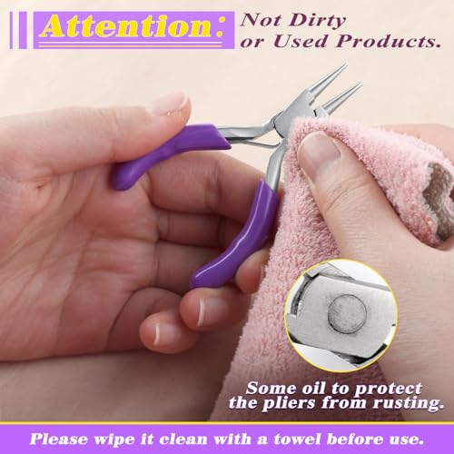 SPEEDWOX Mini Round Nose Pliers For Jewelry Making 3-Inch Small Pliers Wire Looping Pliers Wire Bending Pliers Looper Pliers Ring Bending Tool Small Needle Nose Pliers For Jewelry - style: Round Nose Pliers