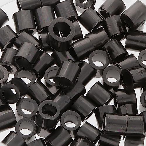 The Beadsmith Tube Crimp Beads, 2 x 2mm, 100 Pieces, Black Oxide Color, Uniform Cylindrical Shape, No Sharp Edges, Designed to Secure The Ends of Jewelry Stringing Wires and Cables