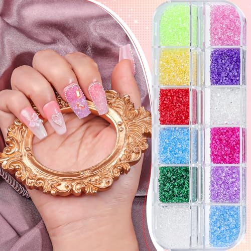 12000Pcs Nail Art Rhinestones Colorful Rhinestones Kit, 1.5mm Pointed Bottom Rhinestones Crystals Stones Diamonds Gems Bedazzler with Pickup Tools for Nails Face Eyes Makeup Crafts (24-K1-1.5mm) - color: 24-K1-pointed