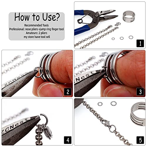 500PCS 8mm 1.2mm Thick Heavy Duty 16 Gauge Stainless Steel Jump Rings, Unwelded Metal Round Strong Craft O Ring for Necklace Bracelet Keychain Chainmail Jewelry Making - size: 8mm OD-1.2mm Thick-16 Gauge