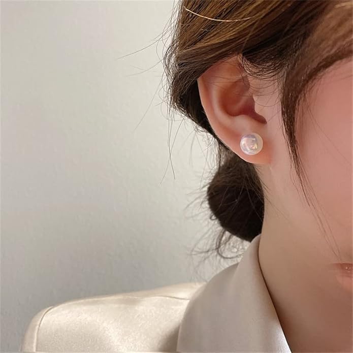 Pearl Clip on Earrings for Women Drop Clip Earrings for Women Gold Plated White Imitation Pearl Earrings Fashion