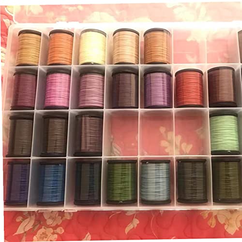 Feadily 2PCS 36 Grids Large Plastic Organizer Box with Dividers, Compartment Organizer Box for Nail Accessories/Screw/Sewing Arts and Oil Paint, Bead Storage Containers 14.9" x 9.2" x 1.9" (Clear) - size: 2pcs 36grids