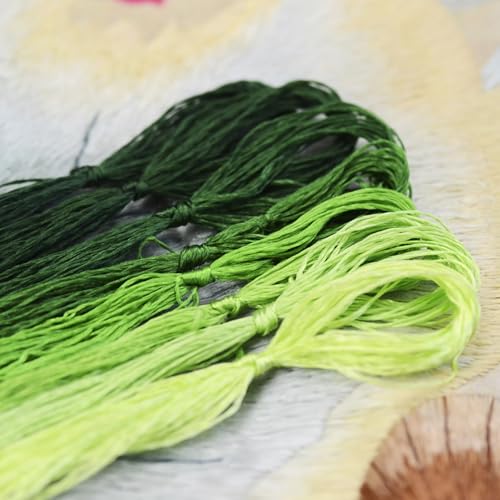 8 Skeins Mulberry Silk Floss Embroidery Thread Floss-Cross Stitch Threads China Silk Woven Jewelry Threads DIY Sewing Kits (01) - color: 01