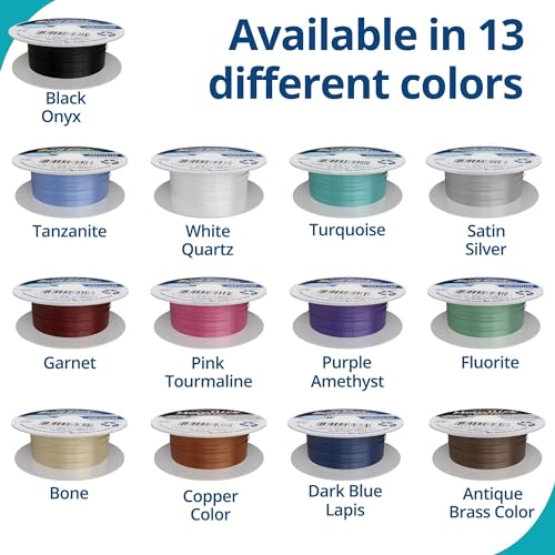Soft Flex 49 Strand Beading Wire - Medium 0.19 Diameter - 10 Feet Nylon Design Wire - style: Dark Blue