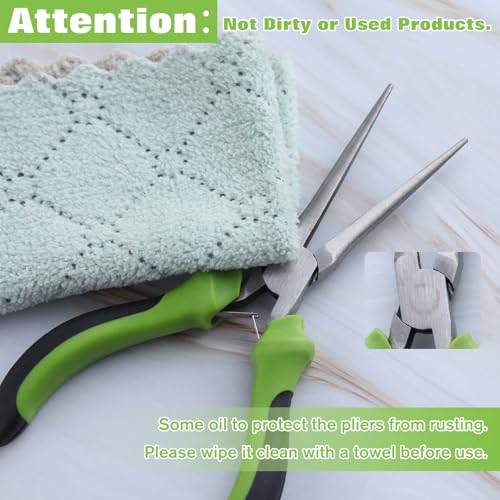 SPEEDWOX 6 Inches Mini Needle Nose Pliers for Jewelry Making Smooth Jaws Extra Long Fine Pliers Professional Tool Beading Hobby Craft DIY - style: Needle Nose Pliers