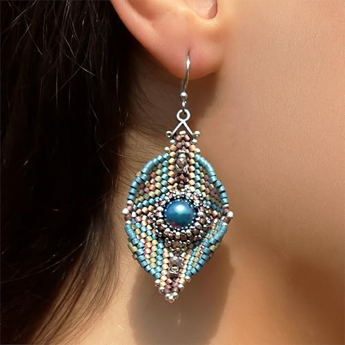 Miyuki Delica Seed Beads – Size 11/0 (1.6 mm), DB1708, Mint Pearl Lined Ocean Blue, 7.2 g, Approx. 1440 Beads, Made in Japan - color: DB1708 - Mint Pearl Lined Ocean Blue
